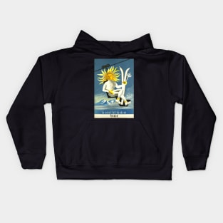 Le soleil fait du ski en France, Ski Poster Kids Hoodie